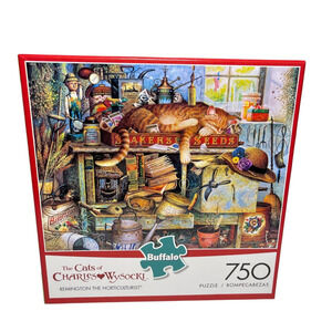 Cats of Charles Wysocki Puzzle Remington the Horticulturist 750 Pieces Complete